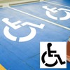 Handicap Parking Stencil, 33 x 36 inches, Reusable Silicone Template,