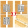 bociloy 20Pcs 1 Inch Butt Hinge, Mini Cabinet Hinges, Rectangle