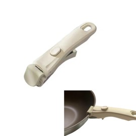 GUEDKIKL Removable Pan Handle, Detachable Replacement Clip Anti-Scalding Pan Pot Handle Frying Pan Handle for Pot, Ergonomic Kitchen Accessories