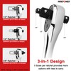 MAXPOWER 3-in-1 Ratchet Handle, Multifunctional Ratchet Wrench with 1/4", 3/8"