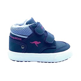 KangaROOS Unisex Children's K-Hat Slippers, Dk Navy Fandango Pink