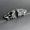 Emblem Badge 2PCS COYOTE Emblem Badges Fender Angry Aggressive Racing