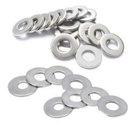20-Pack M8 Flat Stainless Steel Washers – Precision Washers for Bolts, Screws, and Fasteners – Rust-Resistant & Durable