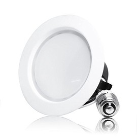 (Case of 2) TCP Elite 10W 4 Inch Recessed Downlight Retrofit Trim Kit in Warm White (60w Replacement, 3000K, E26 Base, Circle Shape, LED10DR430K)