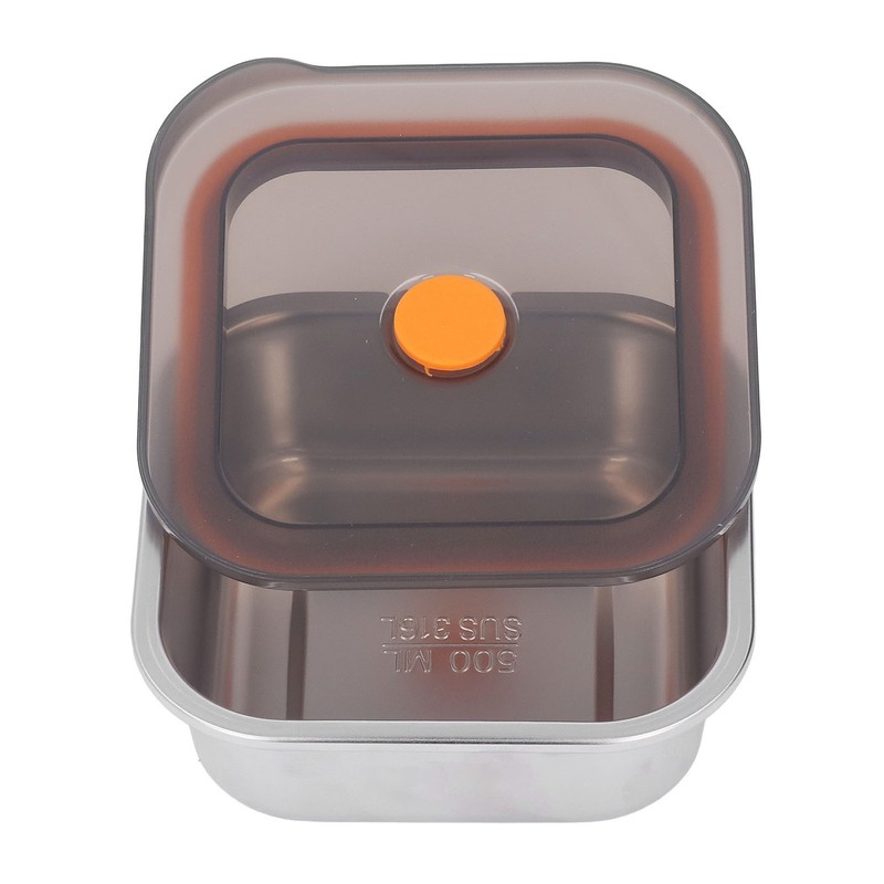 316 Stainless Steel Food Storage Container Vacuum Sealed Metal Food