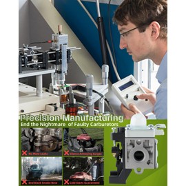 SRM 225 Carburetor A021001692 for Echo SRM-225, GT 225, PAS 225, PE 225, SHC 225, PPF 225 Hedge Trimmer Edger with Air Filter Fuel Line Tune-Up Kit and Air Filter Case Cleaner Cover