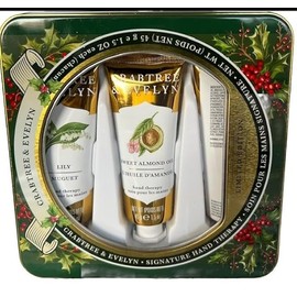 Crabtree & Evelynn Hand Therapy Gift Set Holiday green Tin