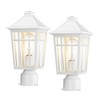 Darkaway Outdoor Post Lights Lamp Post Light Fixture, Waterproof Aluminum