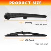 RIDROID Back Rear Wiper Arm & Blade Set For Jeep