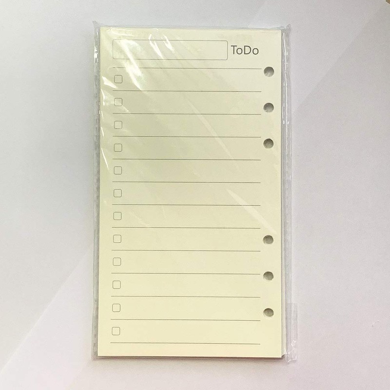 Spiral Notebook Refill, A6 6 Ring Binder Refill, Loose Leaf