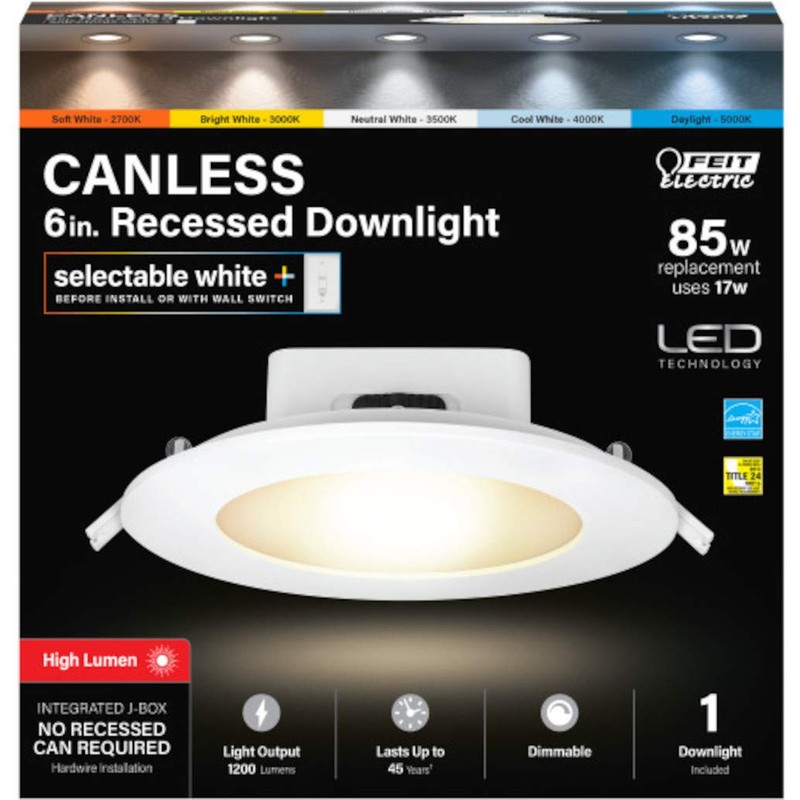 Feit Electric Recess DWNLT LED 6" W 85W