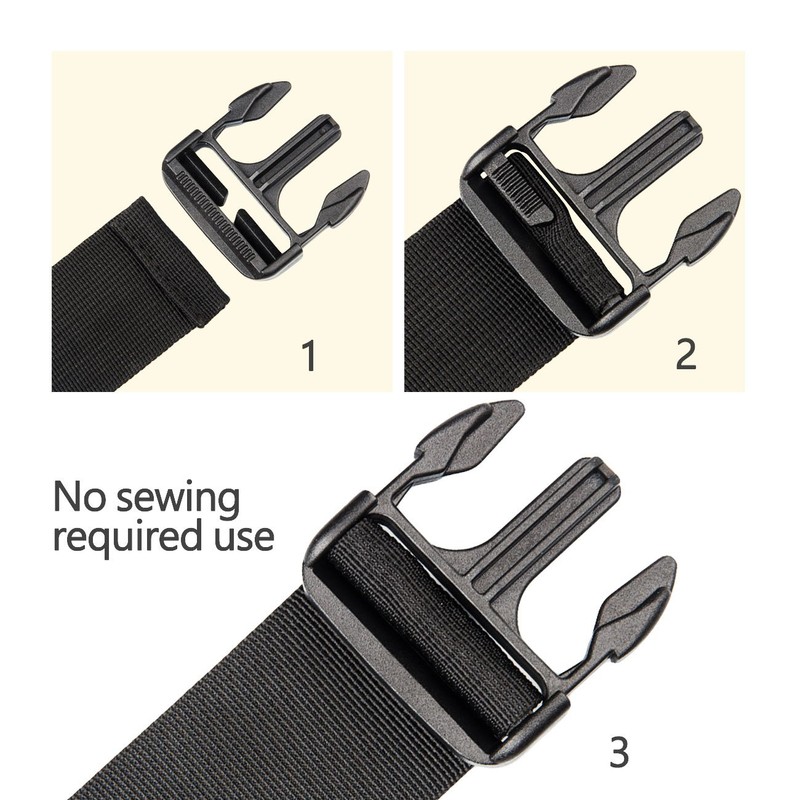 Multi-Size Plastic Buckle Repair Kit Quick Release Buckles No Sewing