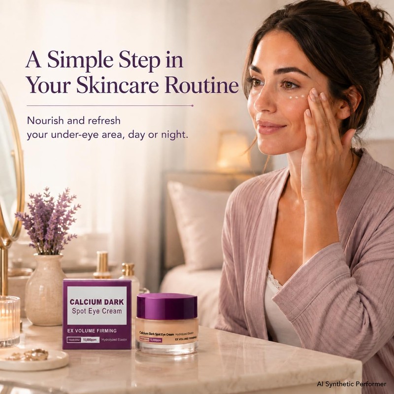 Calcium Eye Cream for Under Eye Firming, Hydration and Fine