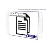Window Sign Holder 11" x 8.5" Double Sided Document Display