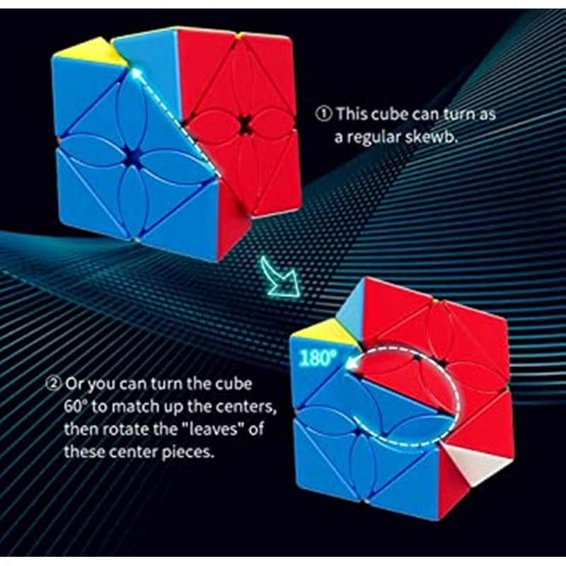 Bokefenuo Cuber MoYu Meilong Maple Leaves Skewb Speed Puzzle Cube
