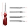 Honoson 6 Piece Leather Craft Tool Set - Includes 4