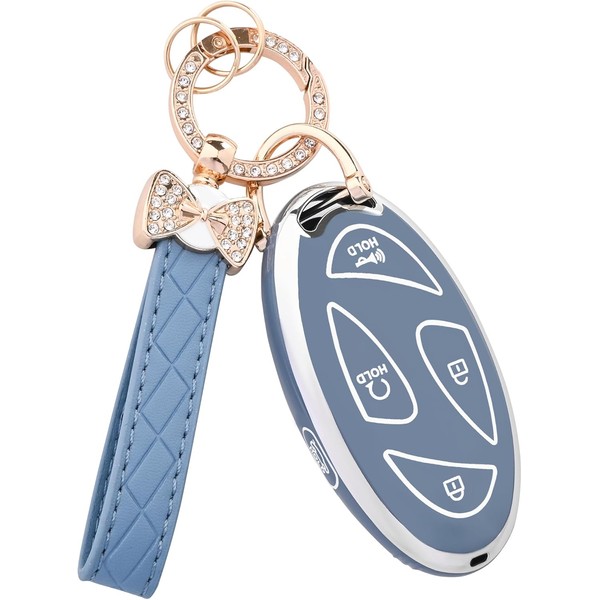 for Hyundai Key Fob Cover - 5 Button Soft TPU