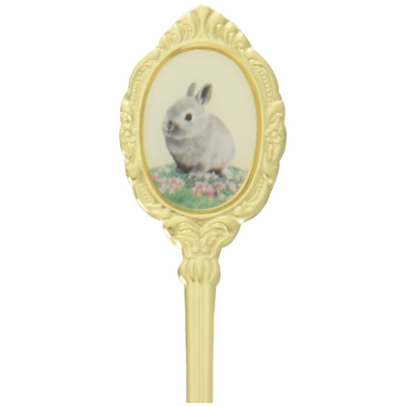 Takakuwa Metal Girly Rabbit Teaspoon Gold 402939