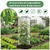 KLLOUZE 3PCS Garden Bird Netting for Tomato Cage with Zipper