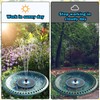 Yzert Solar Water Founatin White Flower Glass - No Battery,