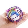 Kopida 4 Pcs Cat Toy Balls, Cat Mouse Ball Cage