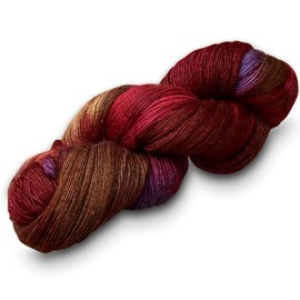 Manos Del Uruguay Silk Blend Fino 7056 Autumn, 100 g, Wool with Silk for Knitting and Crocheting, Merino Silk Blend, Hand-Dyed with Colour Gradient