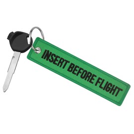 JAGASOL Motorcycle Keychain Tag, Key Ring for Scooters, ATV, UTV, Cars, Backpacks, Trucks, Sportbikes, Dirt Bike, Gifts, Green, 13*2.8CM