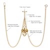TREEWETO Men's Double Albert Chain Pocket Watch Curb Link Key