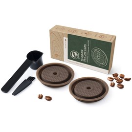 Refillable Vertuo Coffee Capsules DISCS Reusable filters Refillable Coffee PodS for VERTUOLINE & VERTUO capsules, compatible with VERTUOLINE & VERTUO pods (2)