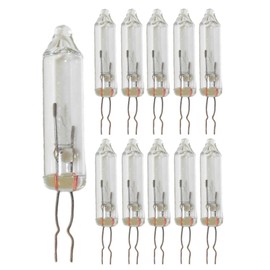 JL Missouri Parts & Misc. 10x Bare 6 Volt V 0.48 Watt W Clear Mini Christmas Tree Lights Bulb Replacement Bulbs 0.08 Amp A. Super Bright