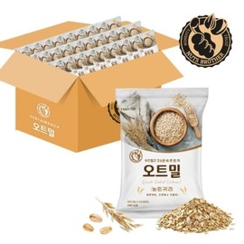 너츠브라더 하루한끼 오트밀 40g 낱봉 50봉 눌린귀리 퀵오트밀 NutsBrother Daily Oatmeal 40g Single Pack 50 Packs Crushed Oats Quick Oatmeal