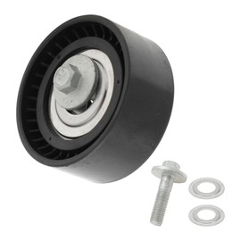 Motoforti Drive Belt Idler Pulley for Land Rover Discovery 2014-2022 Serpentine Tensioner Pulley Idler with Bolt Washer No.LR028879/BJ3219A216AA Black 1 Pcs