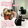 Wshxjzyay 2 Pack Cat Whisker Holder, Cute Black Cat Vase