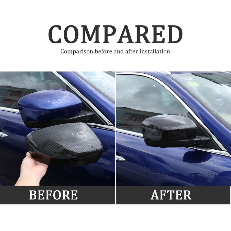 Door Sideview Mirror Cover Cap Compatible with Maserati Levante, Car