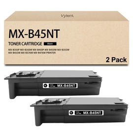 Vylent MX-B45NT High Yield Toner Cartridge Replacement for Sharp MX-B45NT Toner Cartridge for Sharp MX-B350P MX-B350W MX-B450P MX-B450W MX-B355W MX-B455W MX-B376W MX-B476W Printer Ink 2 Pack