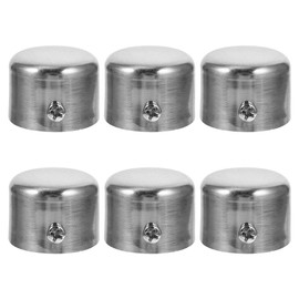 Cabilock Tapones De Barra De Cortina 1.29X1.29X0.90 Pulgadas Remates para Cortinero Metalicos Finiales De Reemplazo Fácil Instalación Sin Herramientas Decoración para Hogar