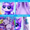 UFNDC 3PCS Cat Preschool Backpack, 16" Cute Moon Bookbag with