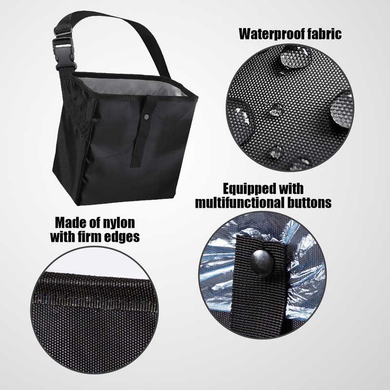 VBRHFRIF 1 Piece Car Garbage Bag And 2 Pieces Car