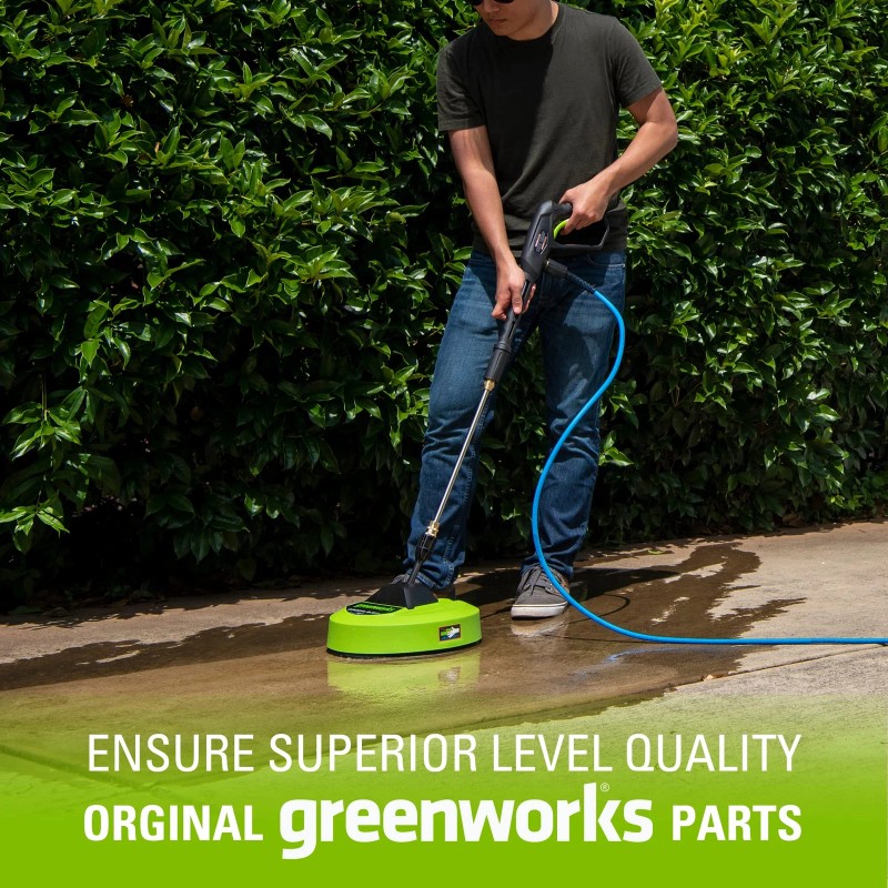 GreenWorks 12 Inch Pressure Washer Surface Cleaner for Driveways Patios