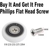 Qikuver Shower Door Roller, 4 Sets Shower Door Rollers Runners