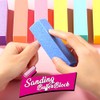FANDAMEI - Lima de uñas y tampón de uñas, kit