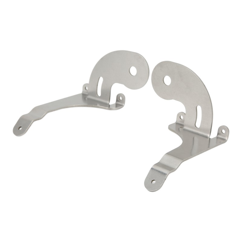 2pcs Spotlight Mounting Bracket Left Right Stainless Steel Chrome Replacement