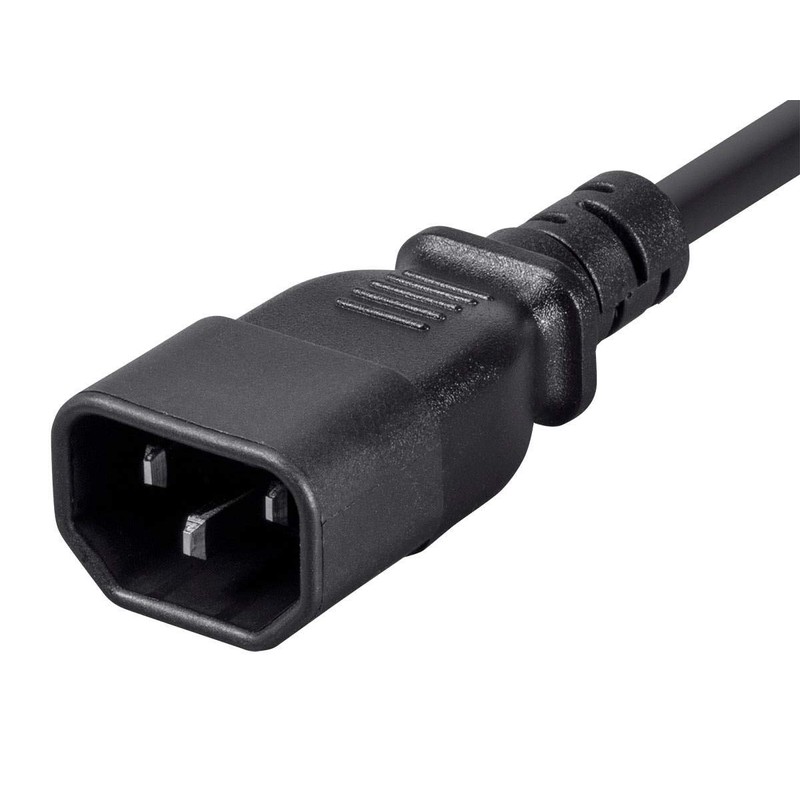 Monoprice Desktop Computer Power Cord - IEC 60320 C14 to