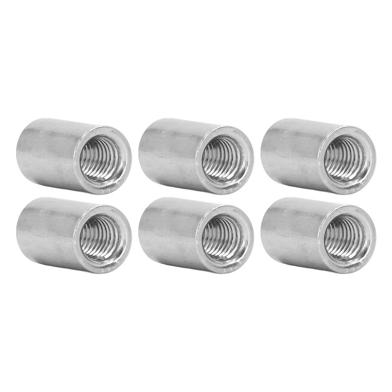 20Pcs Coupling Nut Stainless Steel M8 Round Rod Connector Nut