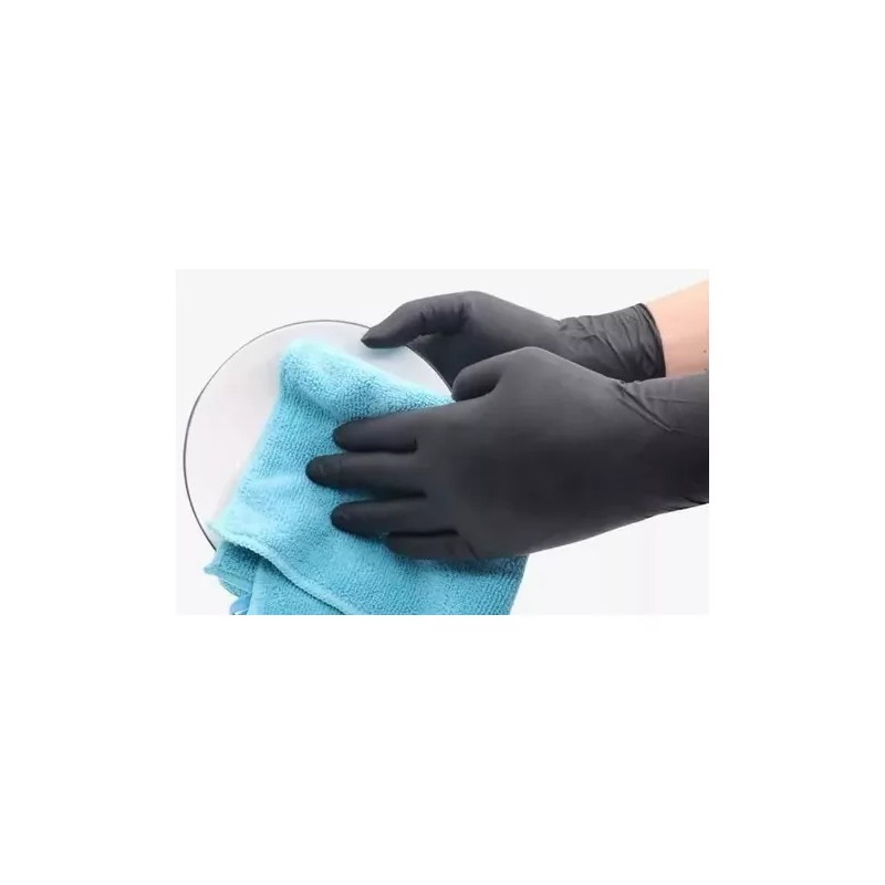 Black Gloves Guantes Con 20 Pz Black Gloves Reutilizables