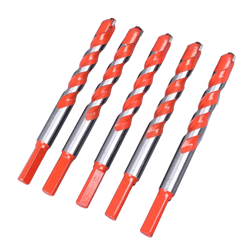 5PCS Twist Drill Bits 16.2mm Straight Triangle Shank Cemented Carbide