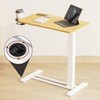 FLEXISPOT Mobile Standing Desk with Wheels Pneumatic Laptop Desk Rolling