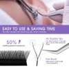 Natuhana Eyelash Extensions, YY-Shaped, 0.07 C Curl, 8-14 mm Volume,