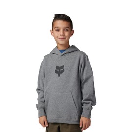 Fox Racing Youth Legacy Fleece Pullover Hoodie, Heather Graphite, Medium