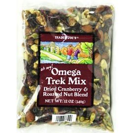 Trader Joe's Omega Trek Mix with Dried Cranberries & Roasted Nut Blend (12 Oz)